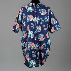 Star Wars Mens Hawaiian Cmao Aloha Shirt L- Stormtroopers